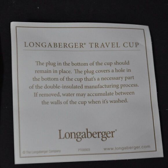 Longaberger Reindeer Travel Cup - Picture 5 of 6